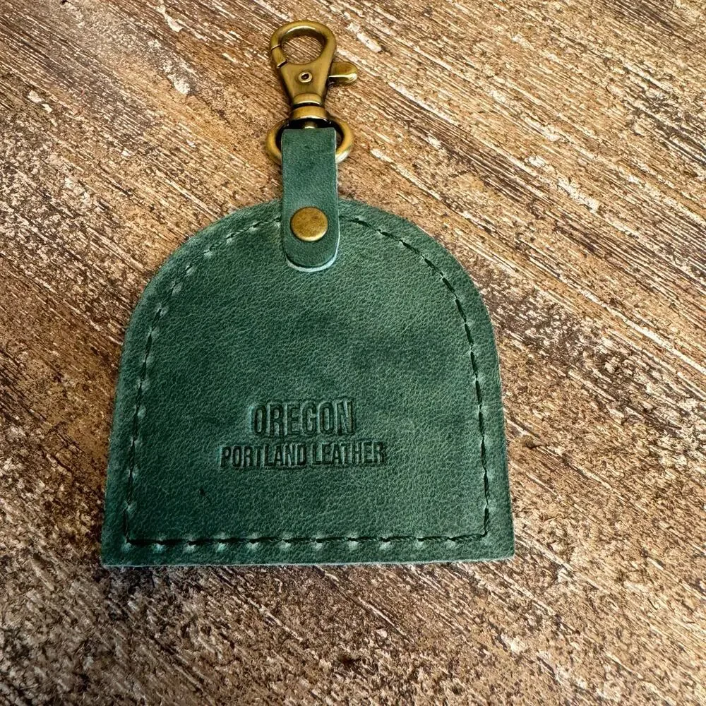 Portland Leather Oregon Charm CUCUMBER FAST SHIP MOUNTAIN Bag Charm Pacific NW